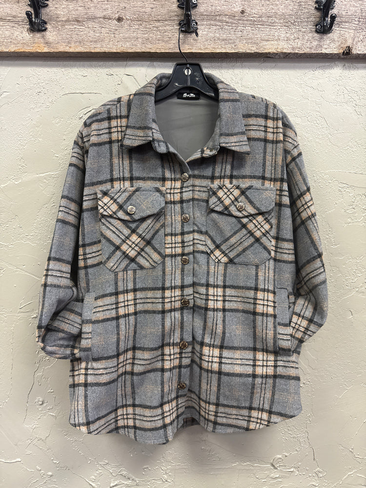 MISS ME FLANNEL SHACKET