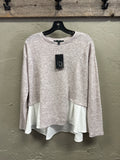 NWT FRED DAVID RUFFLED SWEATER