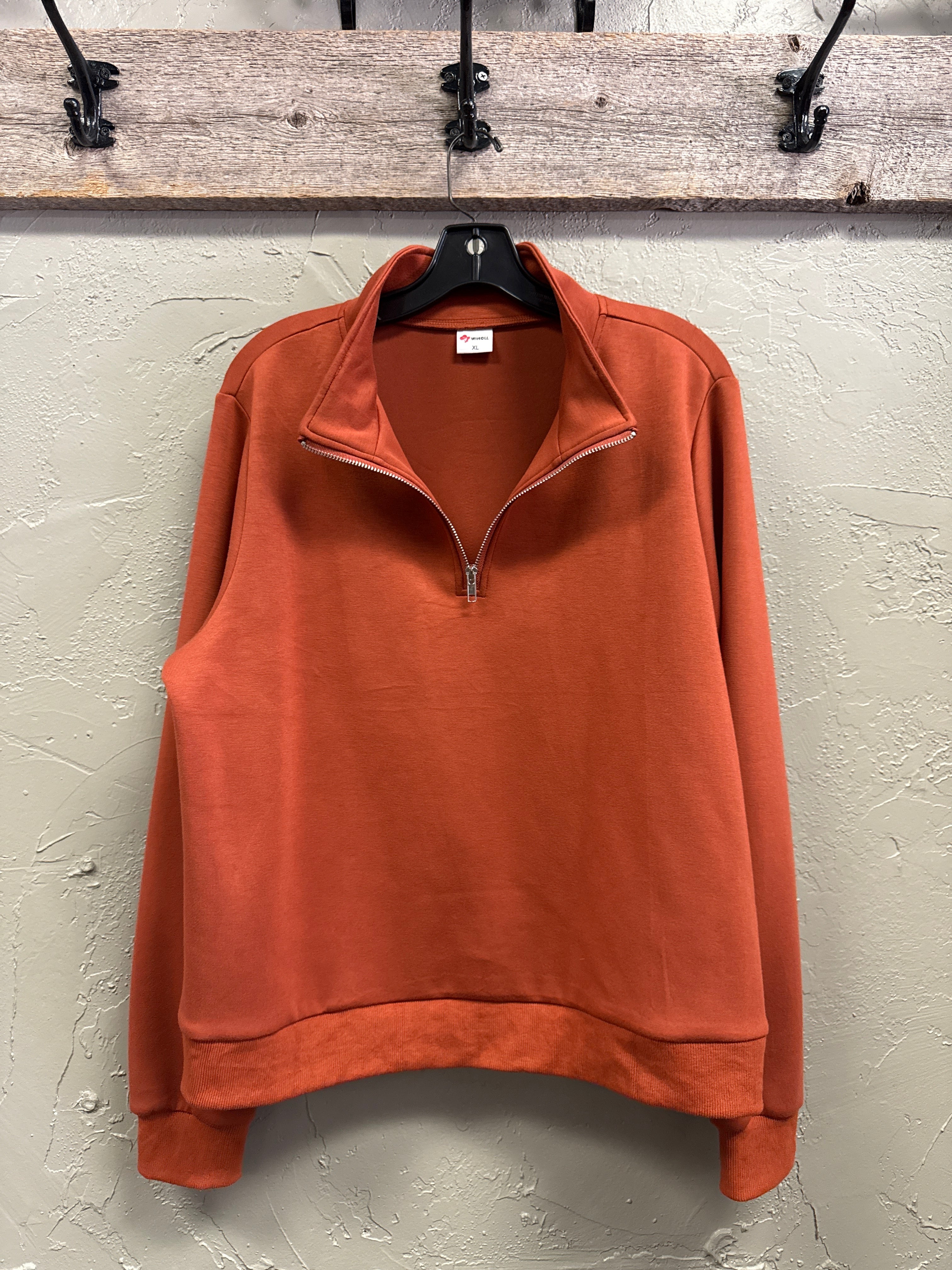 WIHOLL 1/2 ZIP MOCKNECK PULLOVER