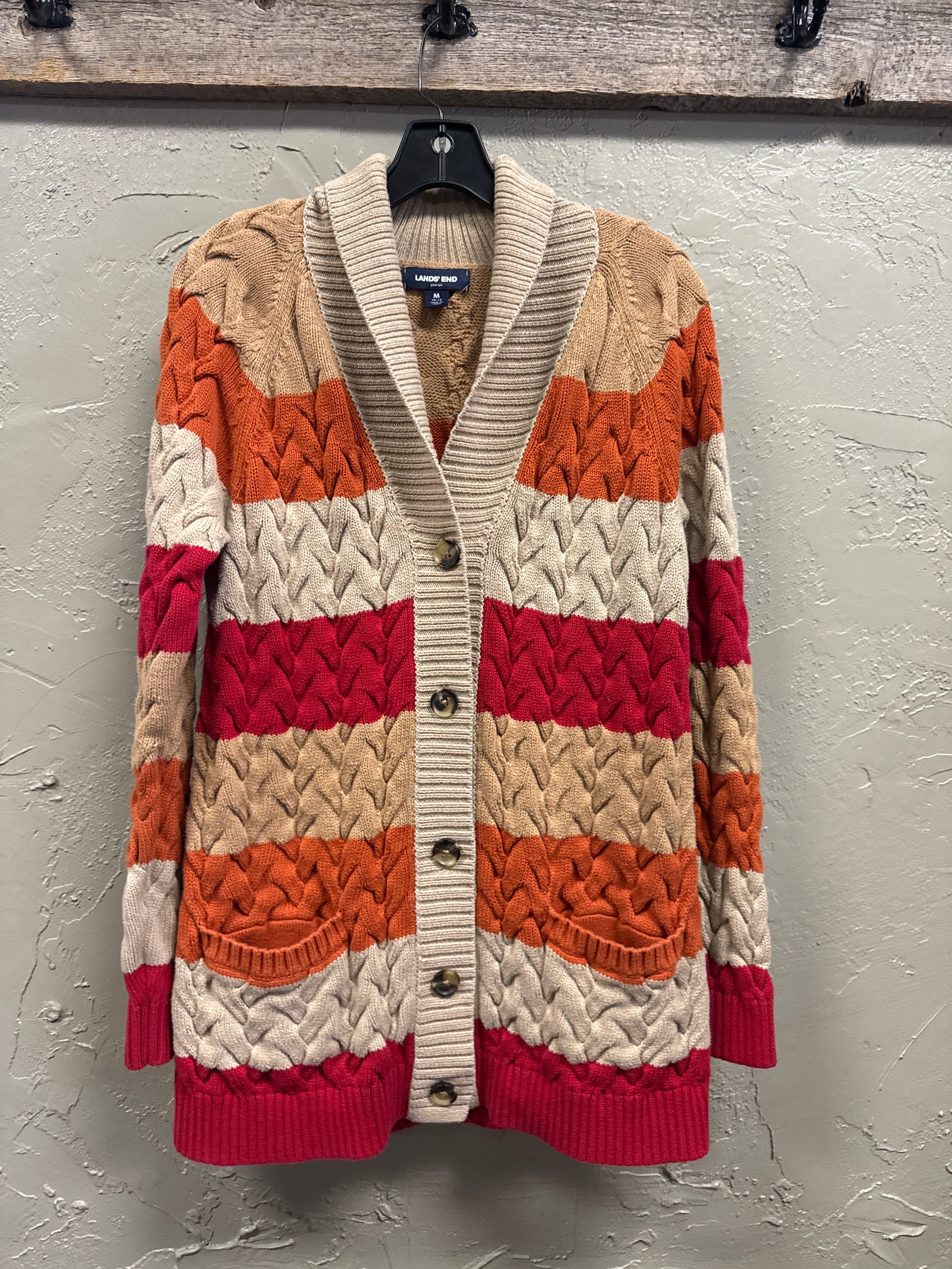 LANDS END COTTON DRIFTER SWEATER